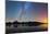 Northern Lights over Jackson Lake Pano-Darren White Photography-Mounted Photographic Print