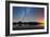Northern Lights over Jackson Lake Pano-Darren White Photography-Framed Photographic Print