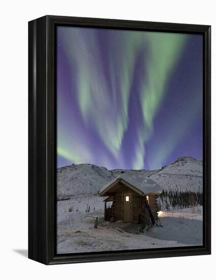 Northern Lights, White Mountain National Recreation Area, Alaska, USA-Hugh Rose-Framed Premier Image Canvas