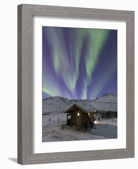 Northern Lights, White Mountain National Recreation Area, Alaska, USA-Hugh Rose-Framed Photographic Print