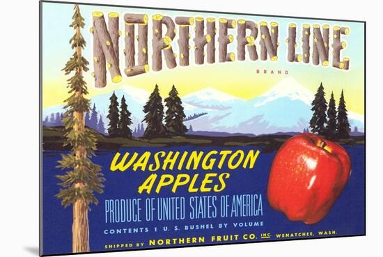 Northern Line Apple Label-null-Mounted Art Print