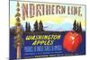 Northern Line Apple Label-null-Mounted Art Print