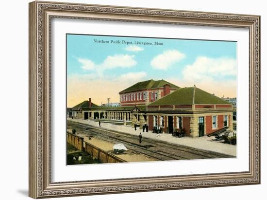 Northern Pacific Depot, Livingston-null-Framed Art Print