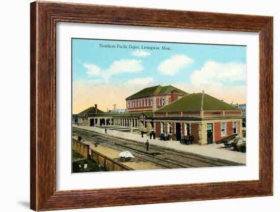 Northern Pacific Depot, Livingston-null-Framed Art Print