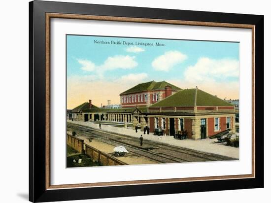 Northern Pacific Depot, Livingston-null-Framed Art Print