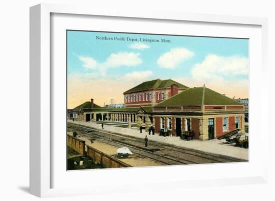 Northern Pacific Depot, Livingston-null-Framed Art Print