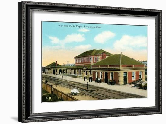 Northern Pacific Depot, Livingston-null-Framed Art Print