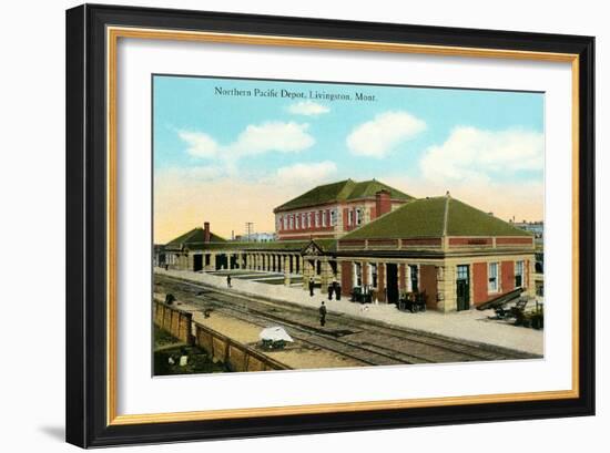 Northern Pacific Depot, Livingston-null-Framed Art Print