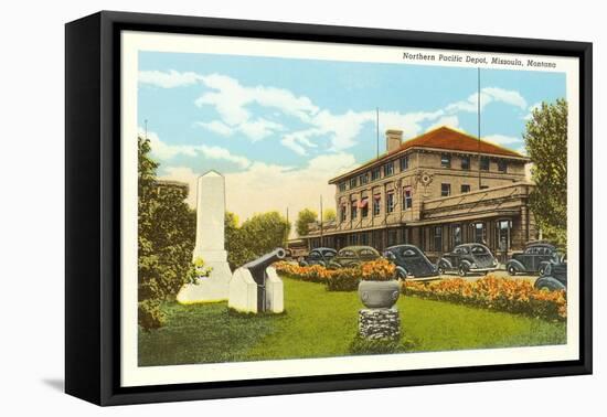 Northern Pacific Depot, Missoula, Montana-null-Framed Stretched Canvas