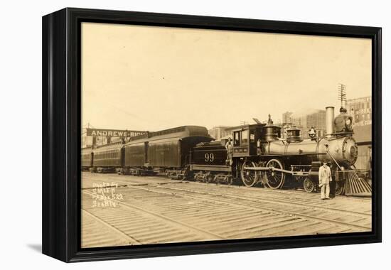 Northern Pacific Locomotive No. 99-Smith-Framed Premier Image Canvas