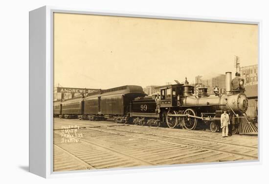 Northern Pacific Locomotive No. 99-Smith-Framed Premier Image Canvas