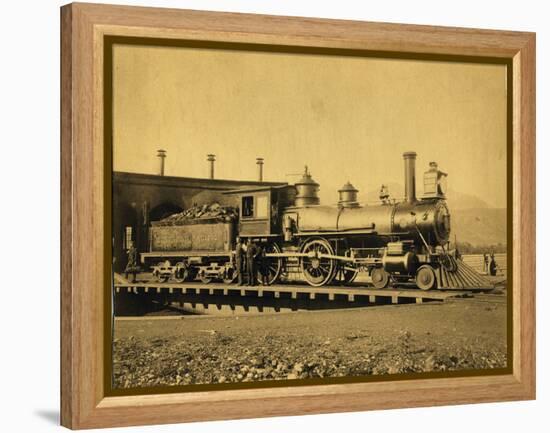 Northern Pacific Railroad Locomotive 162-null-Framed Premier Image Canvas