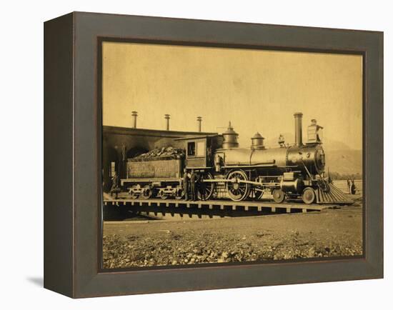 Northern Pacific Railroad Locomotive 162-null-Framed Premier Image Canvas