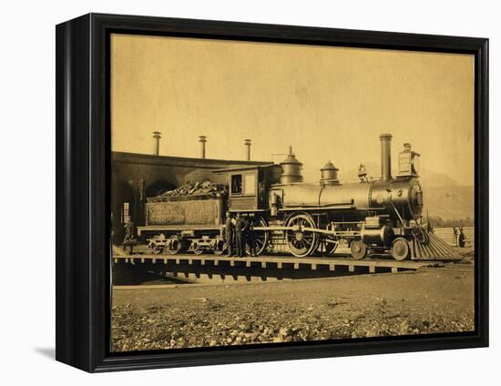 Northern Pacific Railroad Locomotive 162-null-Framed Premier Image Canvas