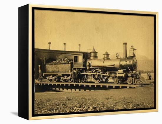 Northern Pacific Railroad Locomotive 162-null-Framed Premier Image Canvas