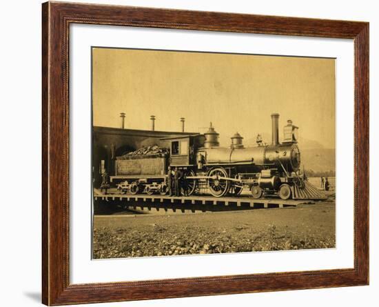Northern Pacific Railroad Locomotive 162-null-Framed Photographic Print