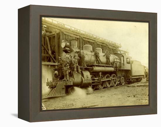 Northern Pacific Railway Locomotive No. 1617 at Pasco, Wa-null-Framed Premier Image Canvas