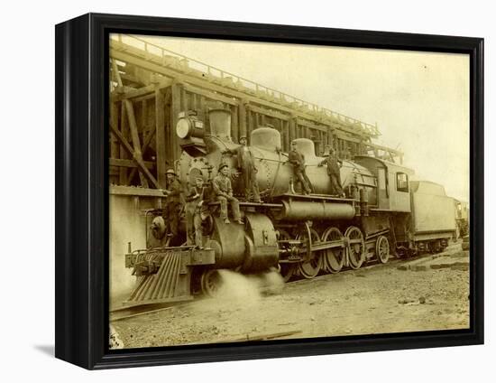 Northern Pacific Railway Locomotive No. 1617 at Pasco, Wa-null-Framed Premier Image Canvas