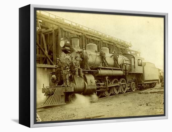 Northern Pacific Railway Locomotive No. 1617 at Pasco, Wa-null-Framed Premier Image Canvas