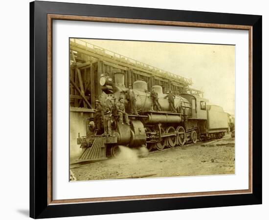 Northern Pacific Railway Locomotive No. 1617 at Pasco, Wa-null-Framed Photographic Print