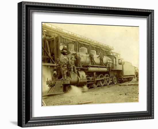 Northern Pacific Railway Locomotive No. 1617 at Pasco, Wa-null-Framed Photographic Print