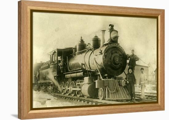 Northern Pacific Railway Locomotive No. 2, Ellensburg, Wa, 1904-null-Framed Premier Image Canvas