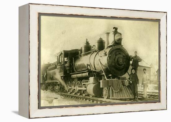 Northern Pacific Railway Locomotive No. 2, Ellensburg, Wa, 1904-null-Framed Premier Image Canvas