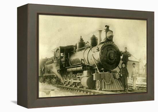 Northern Pacific Railway Locomotive No. 2, Ellensburg, Wa, 1904-null-Framed Premier Image Canvas