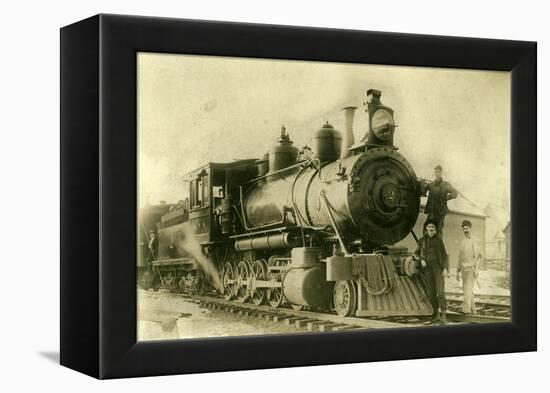 Northern Pacific Railway Locomotive No. 2, Ellensburg, Wa, 1904-null-Framed Premier Image Canvas