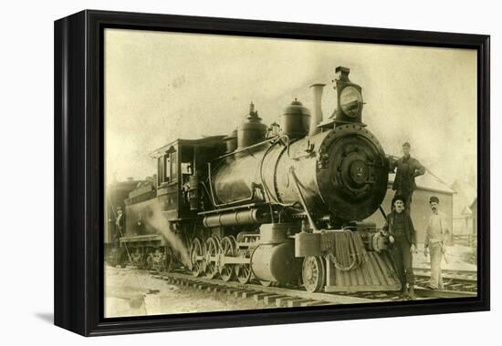 Northern Pacific Railway Locomotive No. 2, Ellensburg, Wa, 1904-null-Framed Premier Image Canvas