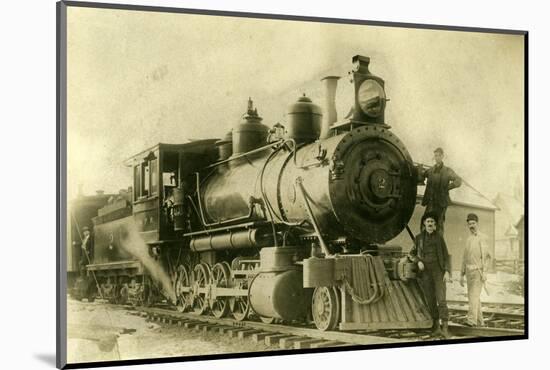 Northern Pacific Railway Locomotive No. 2, Ellensburg, Wa, 1904-null-Mounted Photographic Print