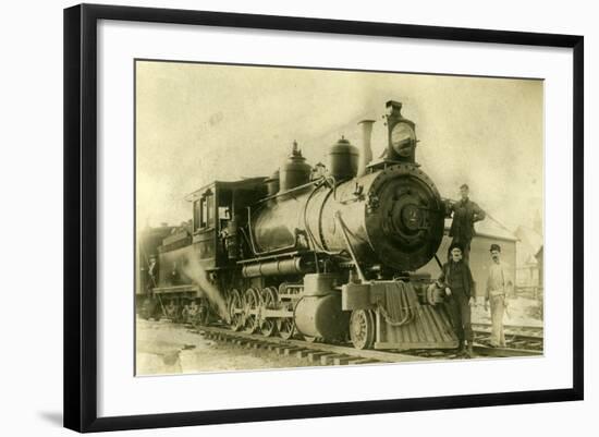 Northern Pacific Railway Locomotive No. 2, Ellensburg, Wa, 1904-null-Framed Photographic Print