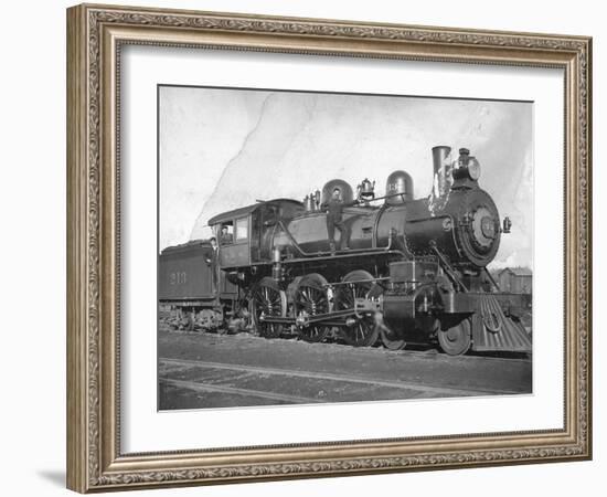 Northern Pacific Railway Locomotive No. 213, Ellensburg-Otto W. Pautzke-Framed Photographic Print