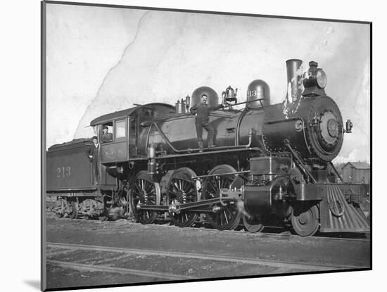Northern Pacific Railway Locomotive No. 213, Ellensburg-Otto W. Pautzke-Mounted Photographic Print