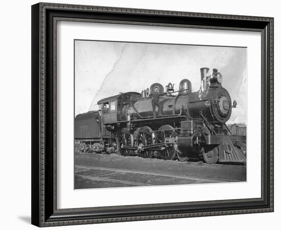 Northern Pacific Railway Locomotive No. 213, Ellensburg-Otto W. Pautzke-Framed Photographic Print