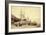 Northern Pacific Wharf, Tacoma, Washington, ca. 1890-Thomas Rutter-Framed Giclee Print