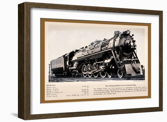 Northern Pacific-null-Framed Art Print