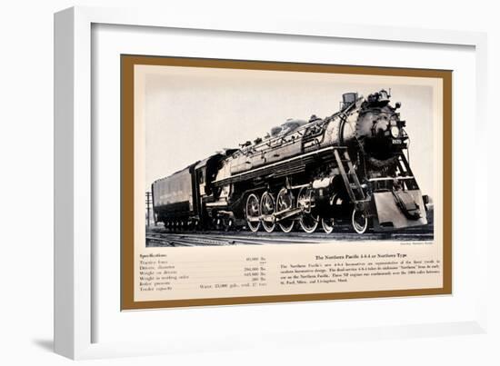 Northern Pacific-null-Framed Art Print