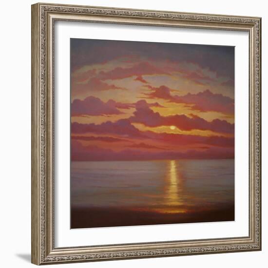 Northern Sea, 2005 Sunset Seascape-Lee Campbell-Framed Giclee Print