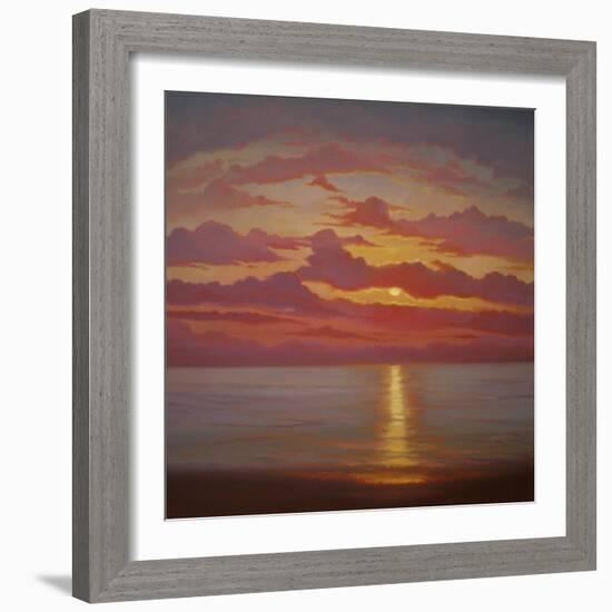 Northern Sea, 2005 Sunset Seascape-Lee Campbell-Framed Giclee Print