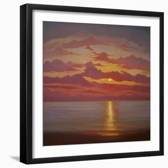 Northern Sea, 2005 Sunset Seascape-Lee Campbell-Framed Giclee Print