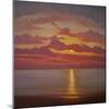 Northern Sea, 2005 Sunset Seascape-Lee Campbell-Mounted Giclee Print