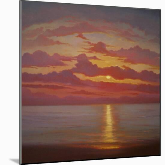 Northern Sea, 2005 Sunset Seascape-Lee Campbell-Mounted Giclee Print