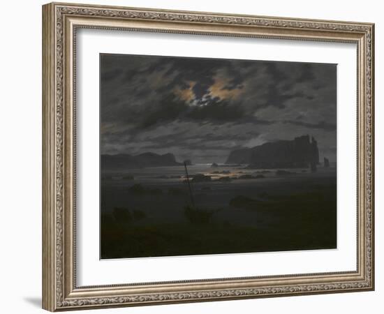 Northern Sea in the Moonlight, C. 1823-Caspar David Friedrich-Framed Giclee Print