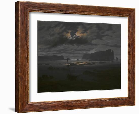 Northern Sea in the Moonlight, C. 1823-Caspar David Friedrich-Framed Giclee Print