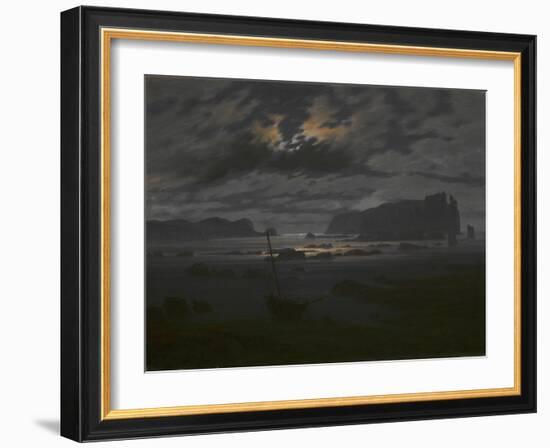 Northern Sea in the Moonlight, C. 1823-Caspar David Friedrich-Framed Giclee Print