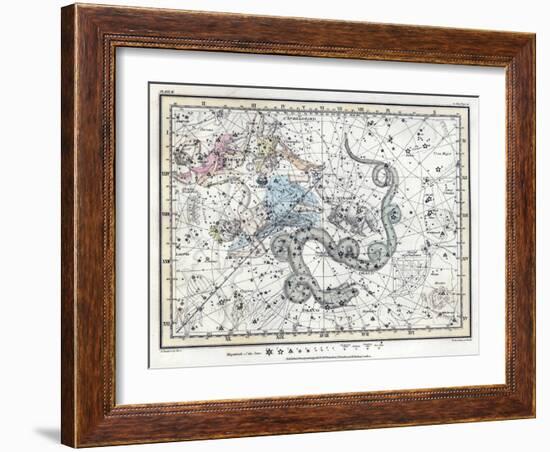 Northern Sky Constellations, 1822-Science Source-Framed Giclee Print