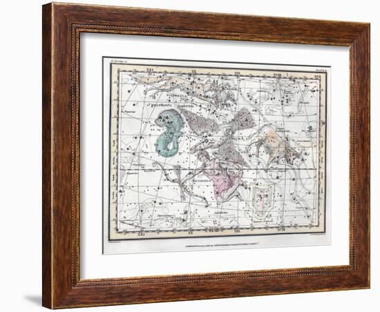 Northern Sky Constellations, 1822-Science Source-Framed Giclee Print