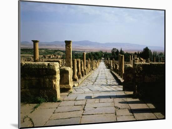 Northern Street,Timgad (founded 100 AD by Trajan), Algeria, North Africa-null-Mounted Photographic Print