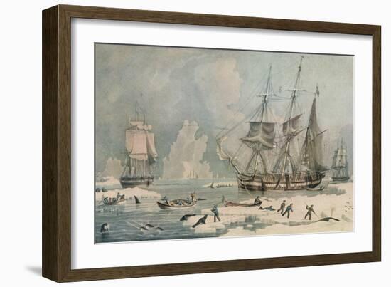 Northern Whale Fishery, c1829-Edward Duncan-Framed Giclee Print